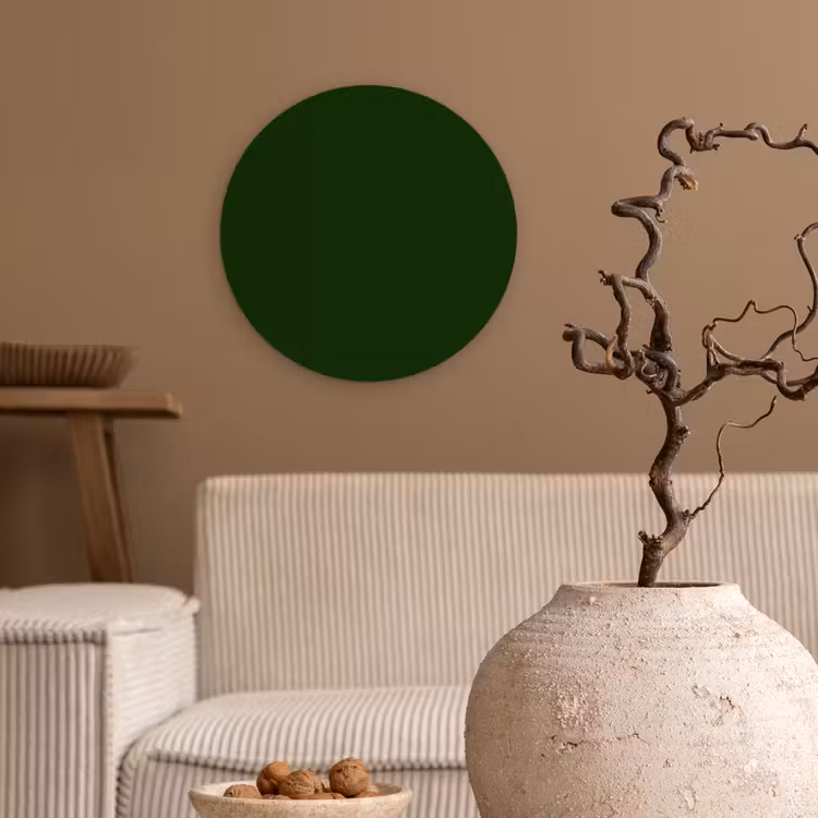 Forest - Green - Groen Wandcirkel kunststof plaat 5mm dik klein 188 -sfeer1