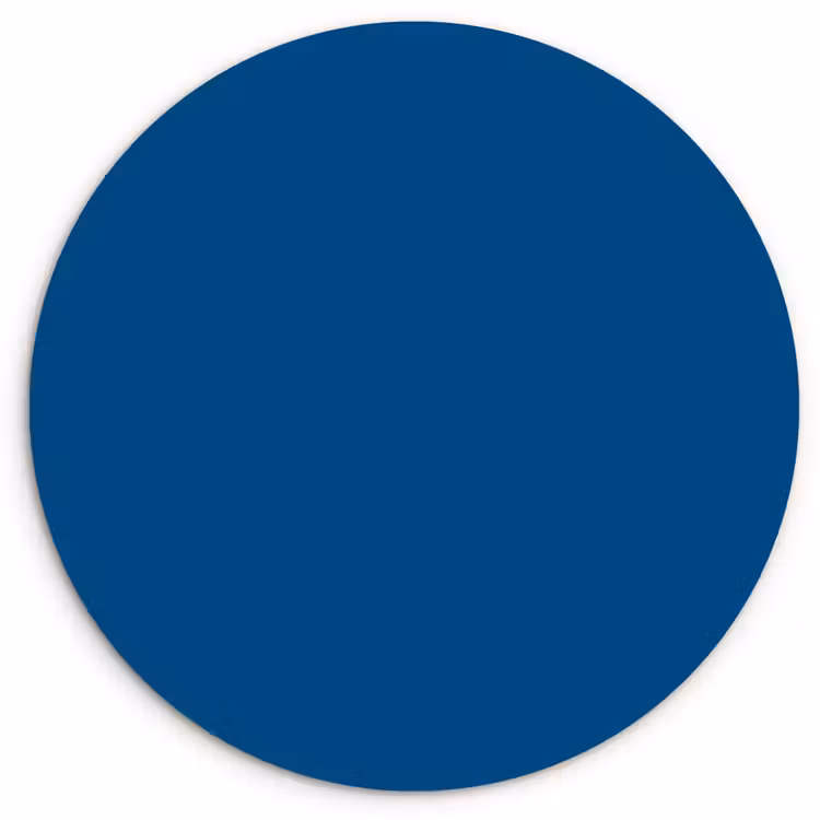 Free - Groove - Blauw Wandcirkel kunststof plaat 5mm dik klein 188 -3d