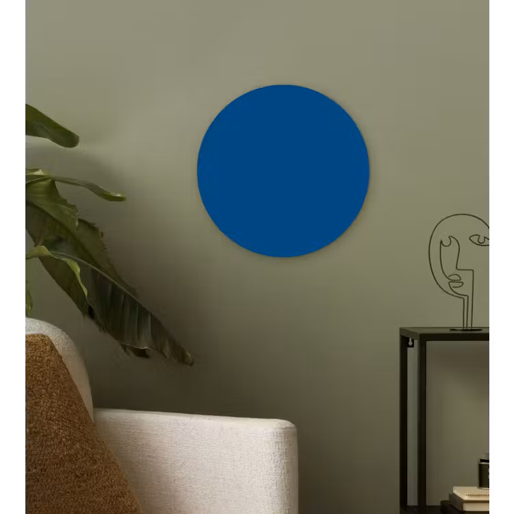 Free - Groove - Blauw Wandcirkel kunststof plaat 5mm dik klein 188 -sfeer3