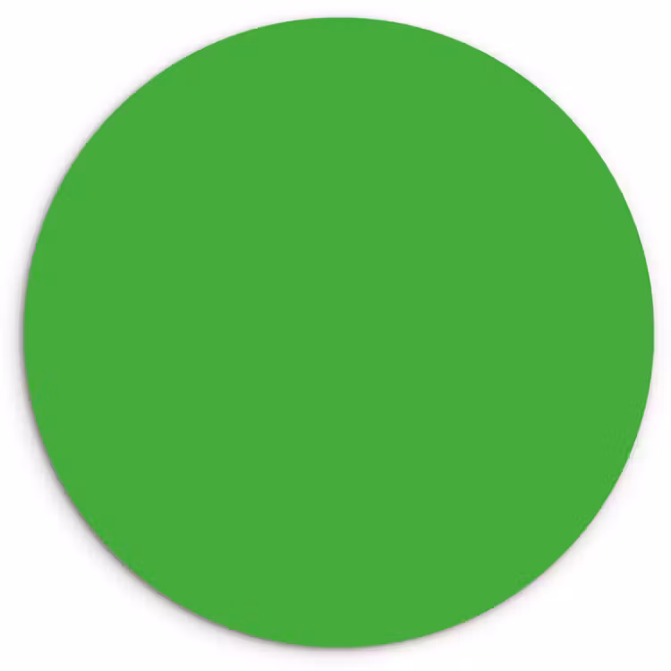 Kelly - Green - Groen Wandcirkel kunststof plaat 5mm dik klein 188 -3d
