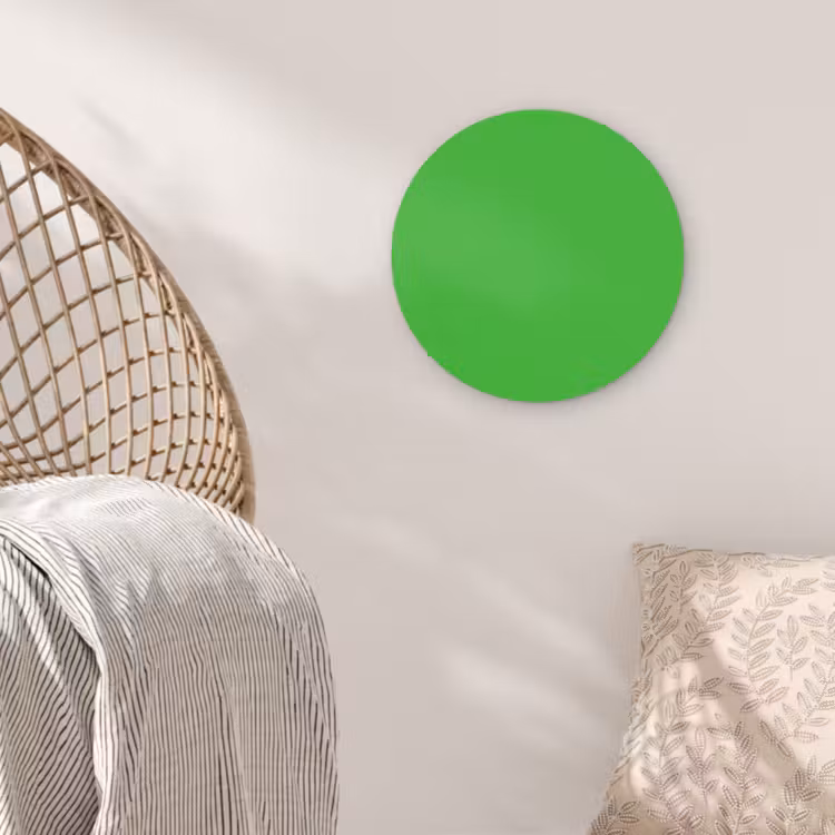 Kelly - Green - Groen Wandcirkel kunststof plaat 5mm dik klein 188 -sfeer5