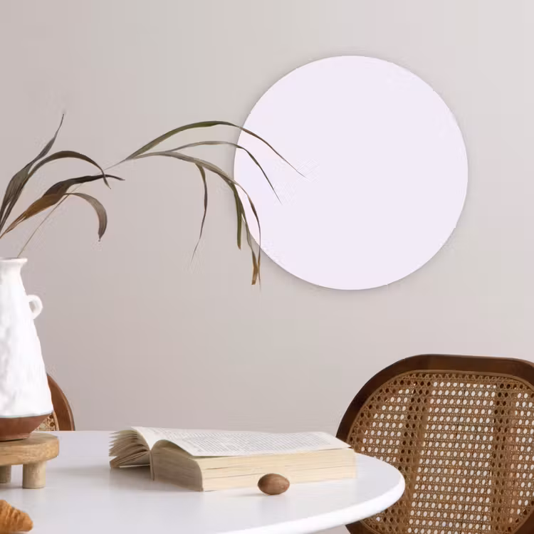 Lilac - Luxe - Paars Wandcirkel kunststof plaat 5mm dik klein 188 -sfeer4