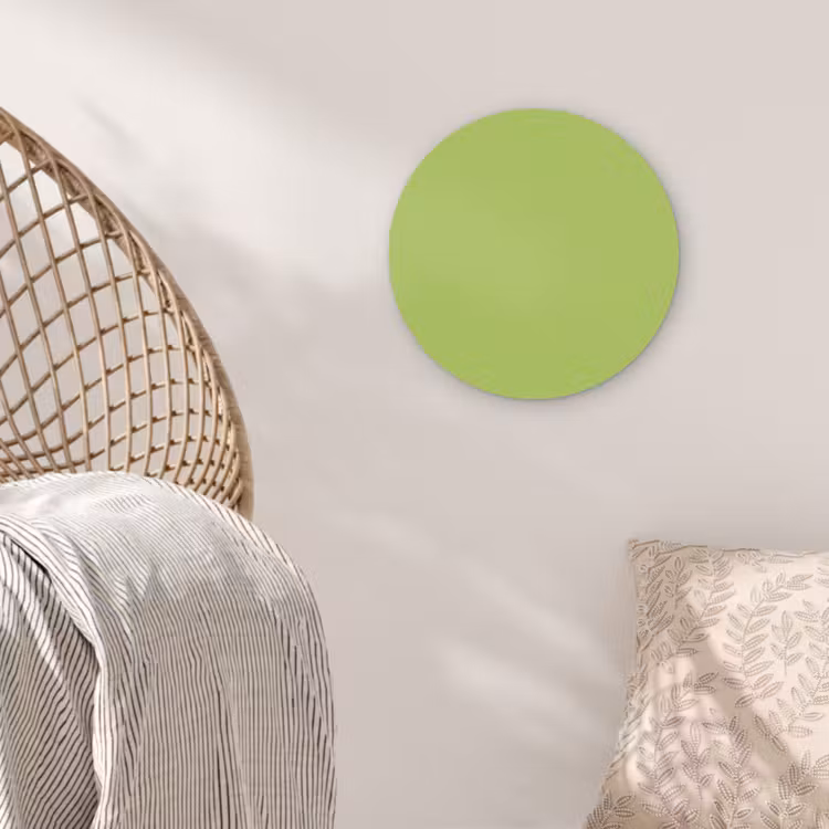 Lime - Glow - Groen Wandcirkel kunststof plaat 5mm dik klein 188 -sfeer5