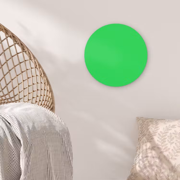 Mint - Green - Groen Wandcirkel kunststof plaat 5mm dik klein 188 -sfeer5