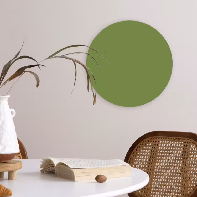Moss - Green - Groen Wandcirkel kunststof plaat 5mm dik klein 188 -sfeer4