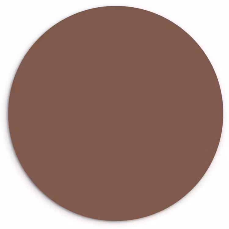 Muted - Chestnut - Bruin Wandcirkel kunststof plaat 5mm dik klein 188 -3d