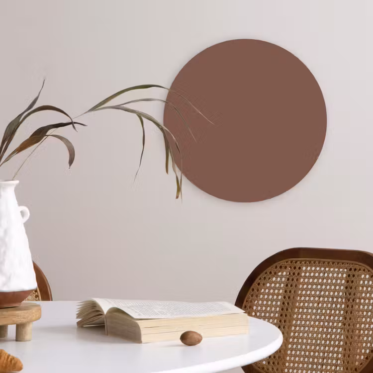 Muted - Chestnut - Bruin Wandcirkel kunststof plaat 5mm dik klein 188 -sfeer4