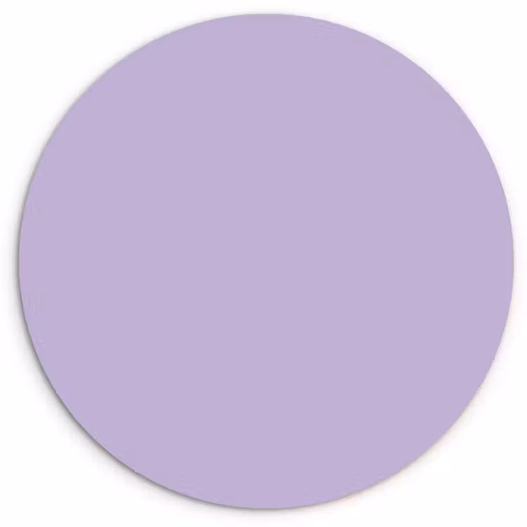 Pastel - Lilac - Paars Wandcirkel kunststof plaat 5mm dik klein 188 -3d
