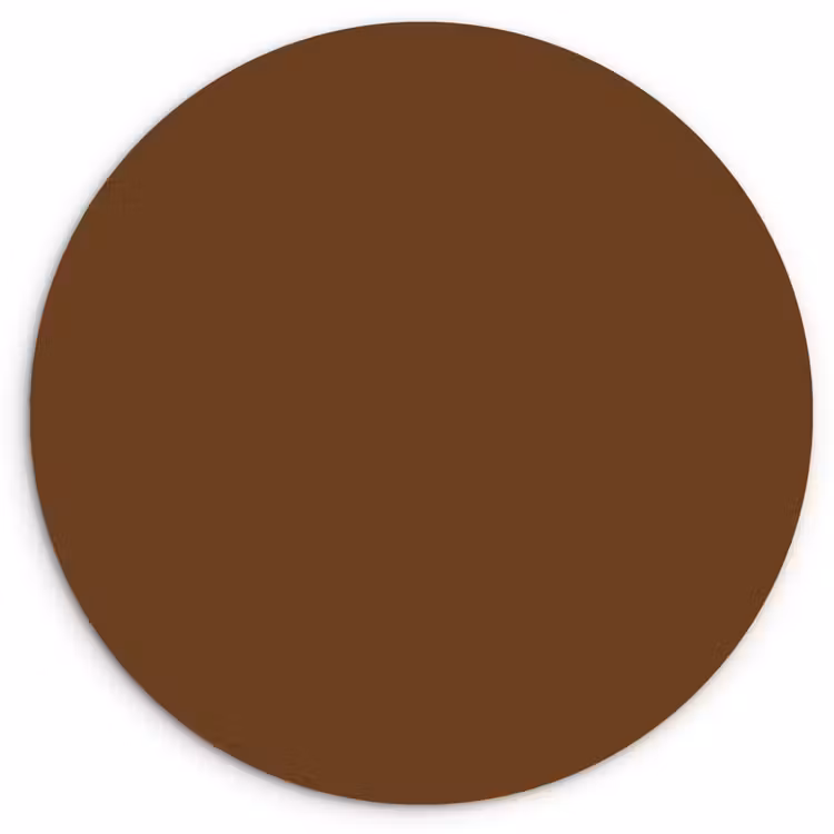 Rich - Espresso - Bruin Wandcirkel kunststof plaat 5mm dik klein 188 -3d