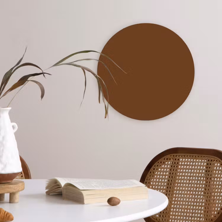 Rich - Espresso - Bruin Wandcirkel kunststof plaat 5mm dik klein 188 -sfeer4