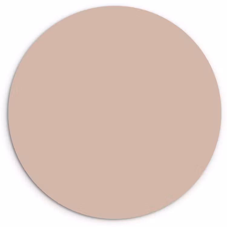 Soft - Clay - Nude Wandcirkel kunststof plaat 5mm dik klein 188 -3d