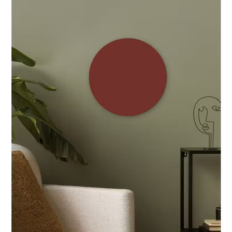 Valentine - Velvet - Rood Wandcirkel kunststof plaat 5mm dik klein 188 -sfeer3
