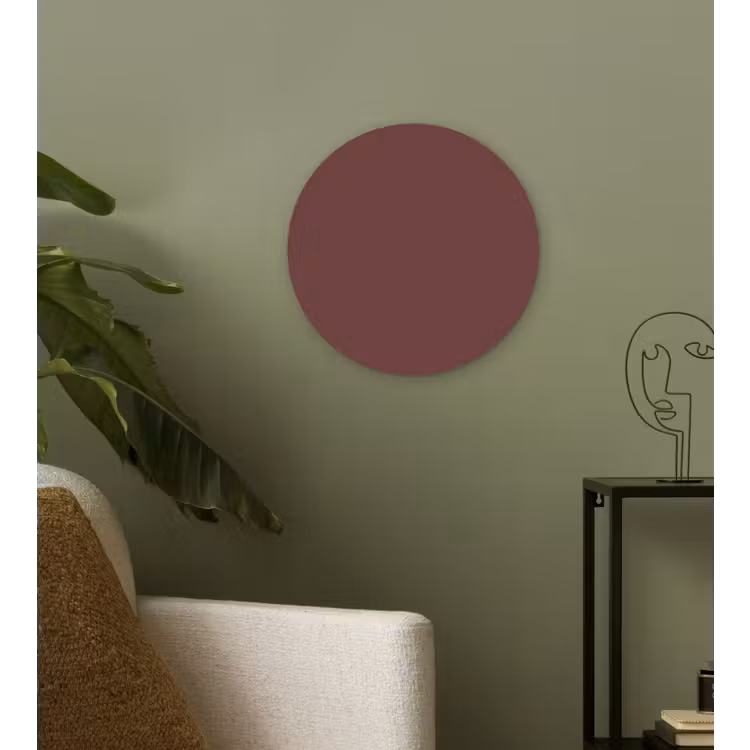Velvet - Merlot - Rood Wandcirkel kunststof plaat 5mm dik klein 188 -sfeer3