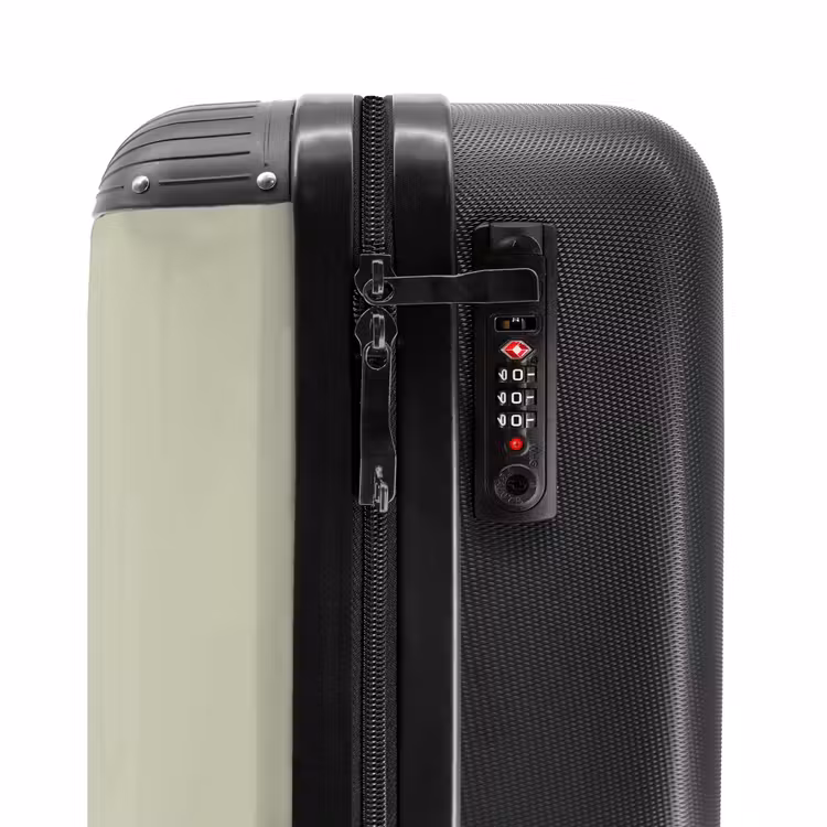 Een bruine beer met een boek - Groen NBS - Handbagage koffer - Volwassenen Unisex middel -slot