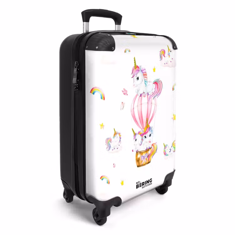 Luchtige eenhoorns NBS - Handbagage koffer - Unisex middel -productfoto_3d
