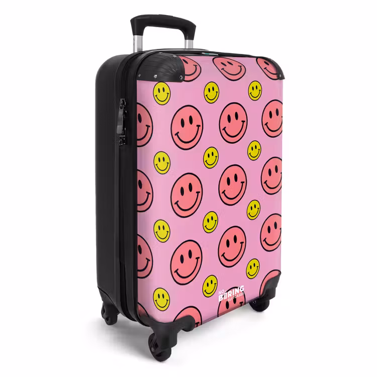 All smiles roze NBS - Handbagage koffer - Unisex middel -productfoto_3d