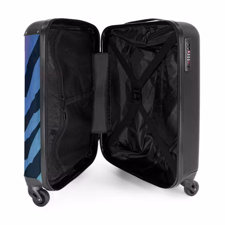 5 NBS - Handbagage koffer - Unisex middel -binnenkant