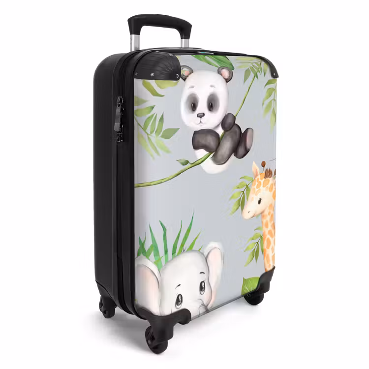 Diertjes in de jungle NBS - Handbagage koffer - Unisex middel -productfoto_3d