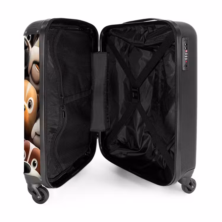 Blaffende Bengeltjes NBS - Handbagage koffer - Unisex middel -binnenkant