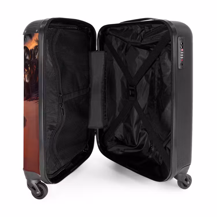 Strand bij zonsondergang NBS - Handbagage koffer - Unisex middel -binnenkant