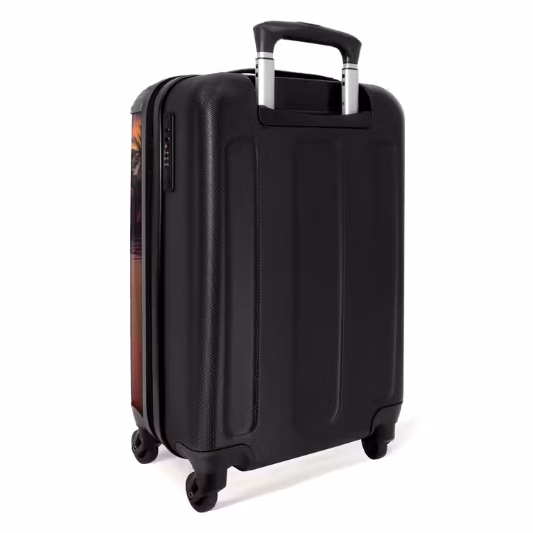 Strand bij zonsondergang NBS - Handbagage koffer - Unisex middel -achterkant