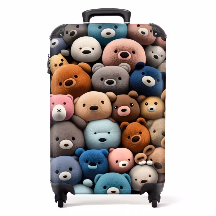 Berenfeestje NBS - Handbagage koffer - Unisex middel -productfoto_recht