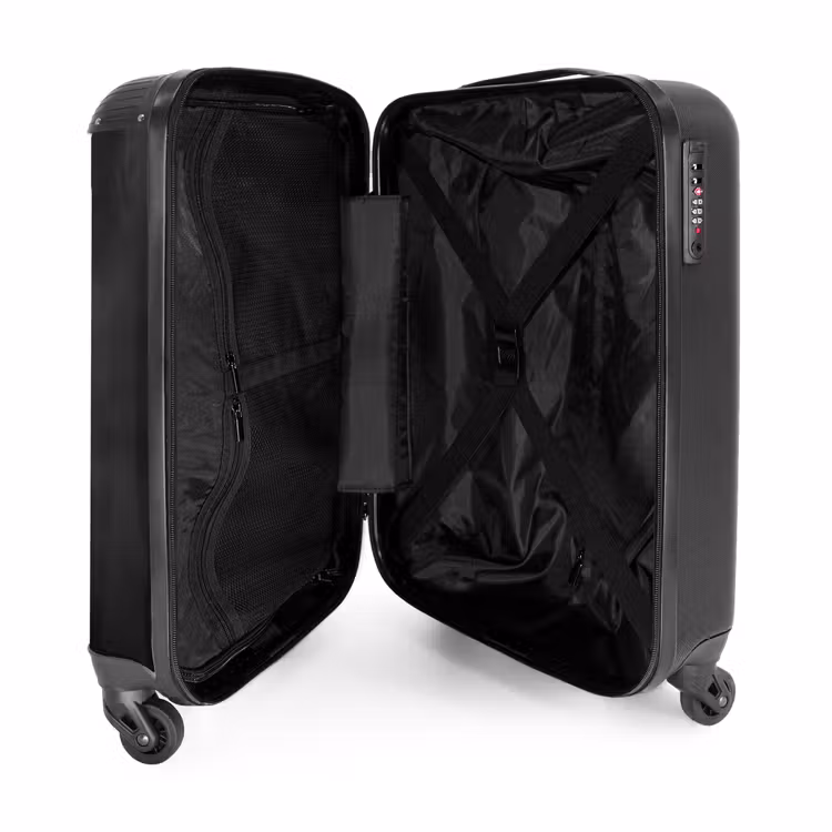 zwarte-hengst-in-profiel-paardenkracht-joost NBS - Handbagage koffer - Unisex middel -binnenkant