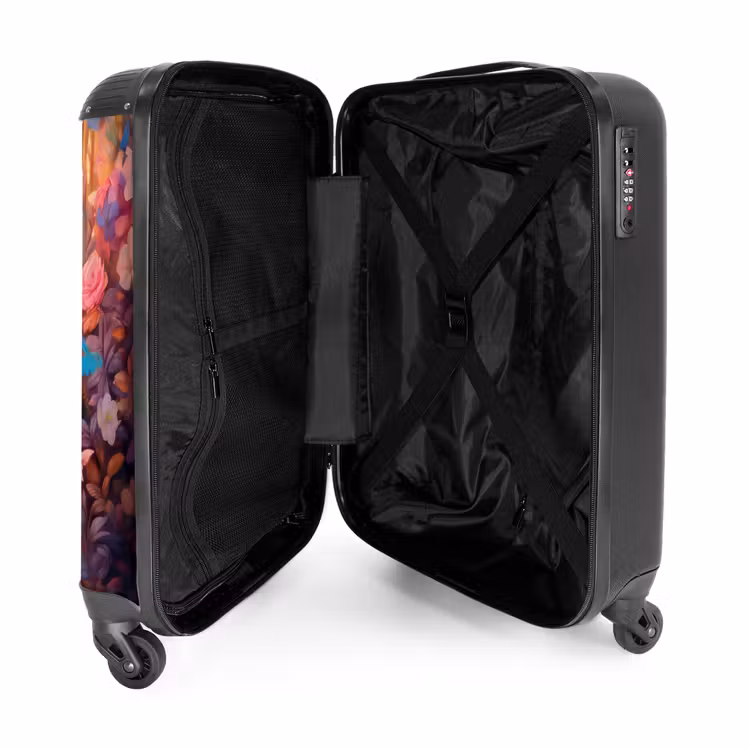 Bloesem boshert NBS - Handbagage koffer - Unisex middel -binnenkant