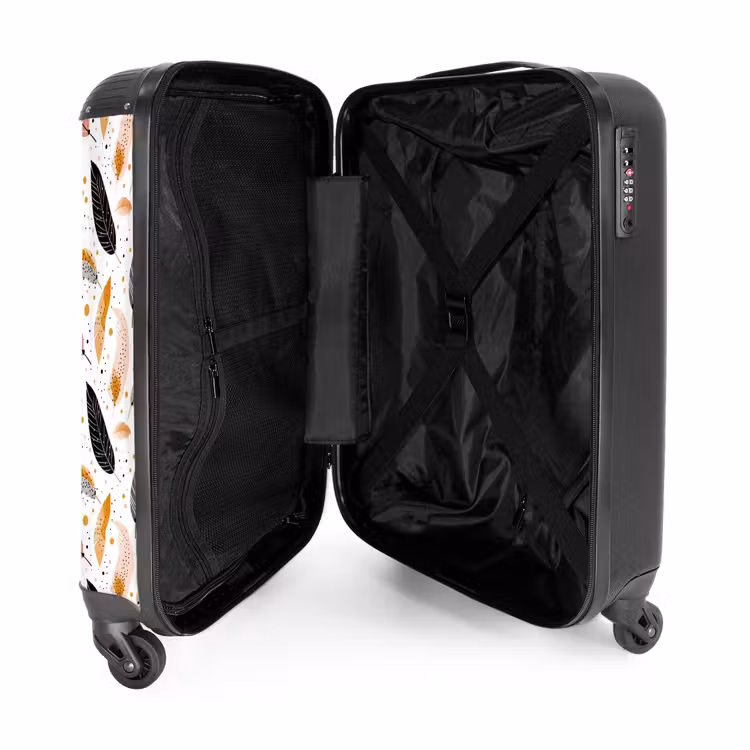 Boho - Verenpatroon NBS - Handbagage koffer - Unisex middel -binnenkant
