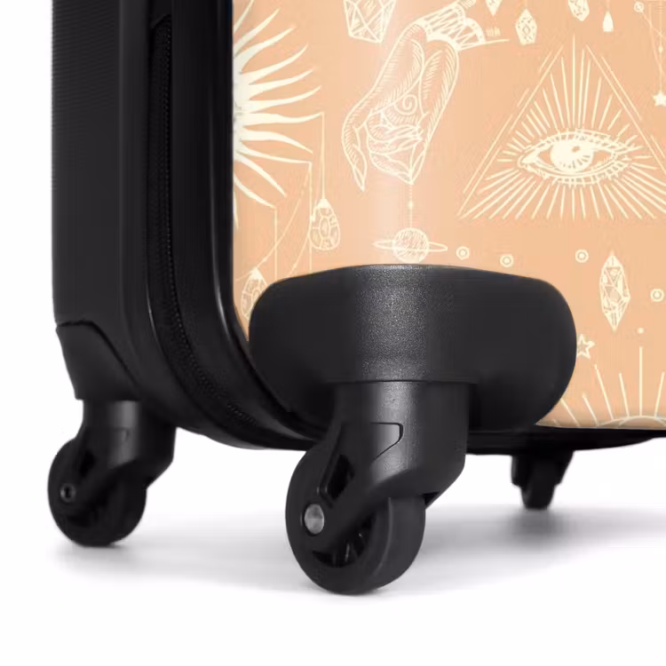 Boho - Licht oranje hemelpatroon NBS - Handbagage koffer - Unisex middel -wiel