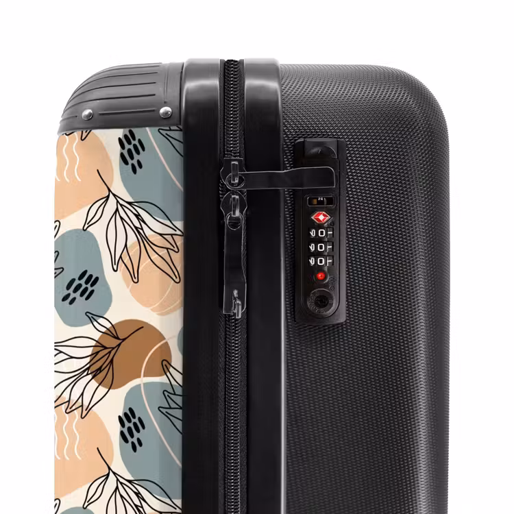 Boho - Zachte aardetinten NBS - Handbagage koffer - Unisex middel -slot