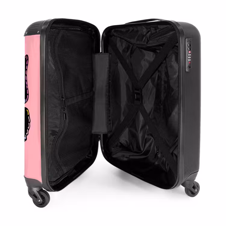 Bubblegum butterfly NBS - Handbagage koffer - Unisex middel -binnenkant