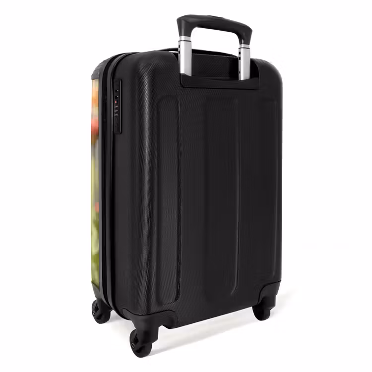 Vlinder op een bloem NBS - Handbagage koffer - Unisex middel -achterkant