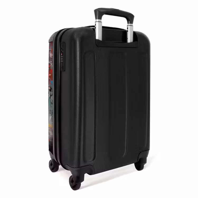 Chimpansee voor graffiti muur NBS - Handbagage koffer - Volwassenen Unisex middel -achterkant
