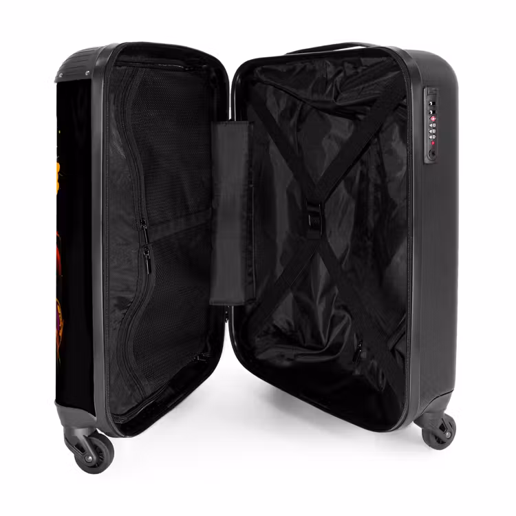 Kleurrijke leeuw in graffiti stijl NBS - Handbagage koffer - Unisex middel -binnenkant