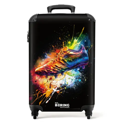 Kleurrijke voetbal schoen NBS - Handbagage koffer - Unisex middel -productfoto_recht