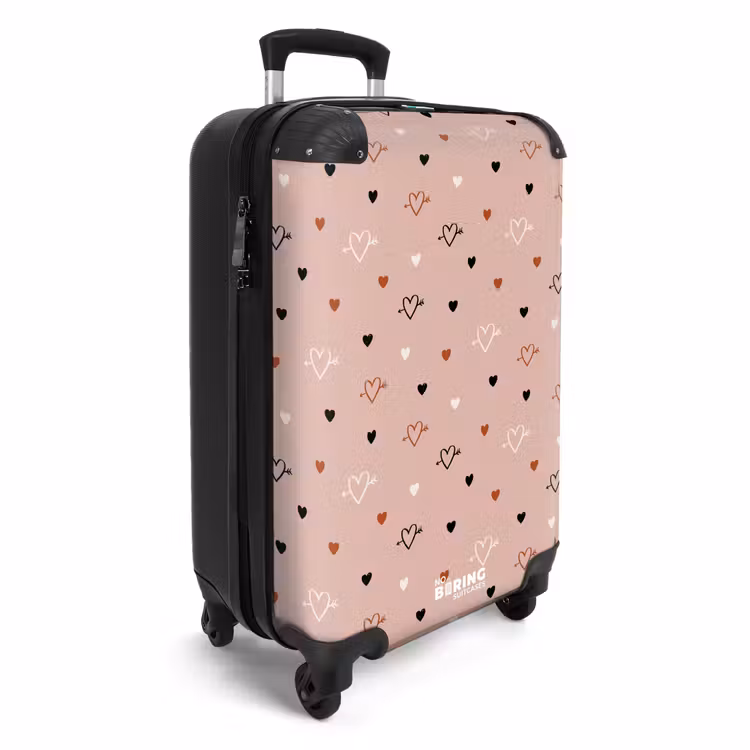 Cupido's hartjes NBS - Handbagage koffer - Volwassenen Unisex middel -productfoto_3d
