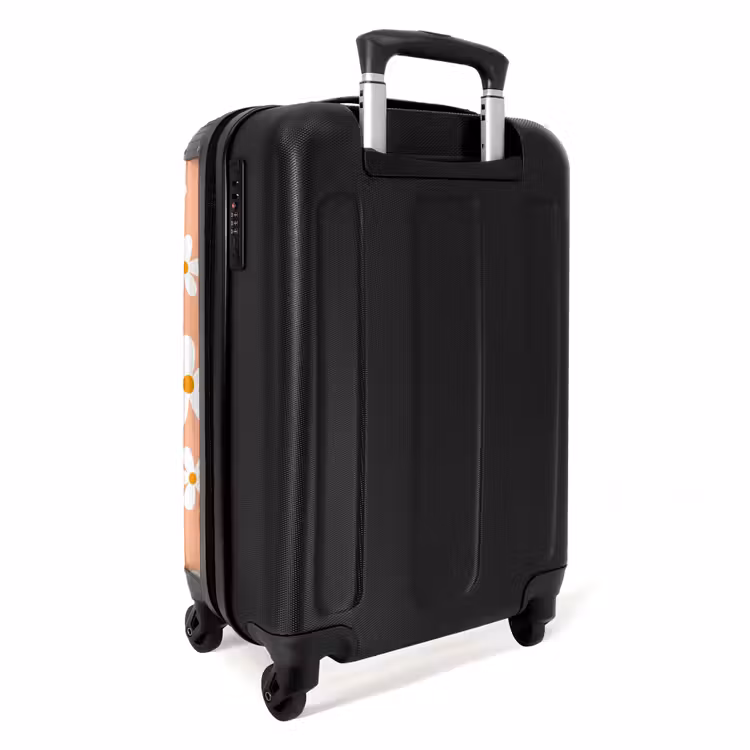 Madeliefjesmania perzik NBS - Handbagage koffer - Unisex middel -achterkant