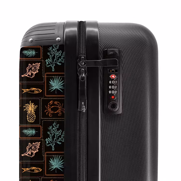 Donkere zomerse vibes print NBS - Handbagage koffer - Volwassenen Unisex middel -slot