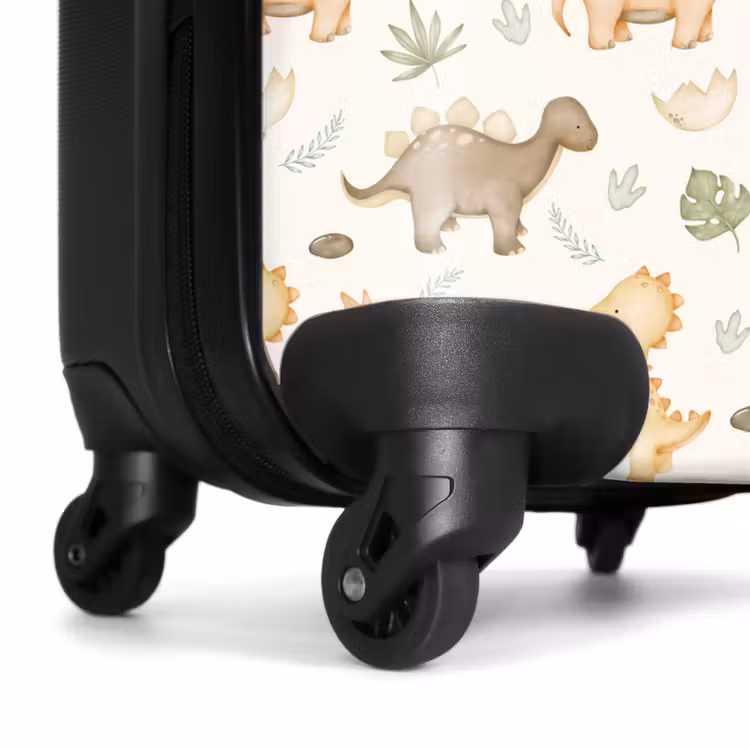 Dino patroon in pastelkleuren NBS - Handbagage koffer - Volwassenen Unisex middel -wiel