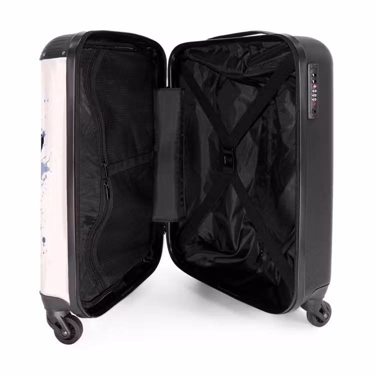 Vlinderexplosie NBS - Handbagage koffer - Unisex middel -binnenkant