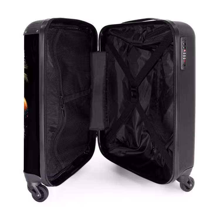 Hond in Tropische Sferen NBS - Handbagage koffer - Unisex middel -binnenkant