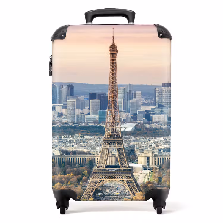 Eiffeltoren - Herfst - Parijs - Avond NBS - Handbagage koffer - Unisex middel -productfoto_recht