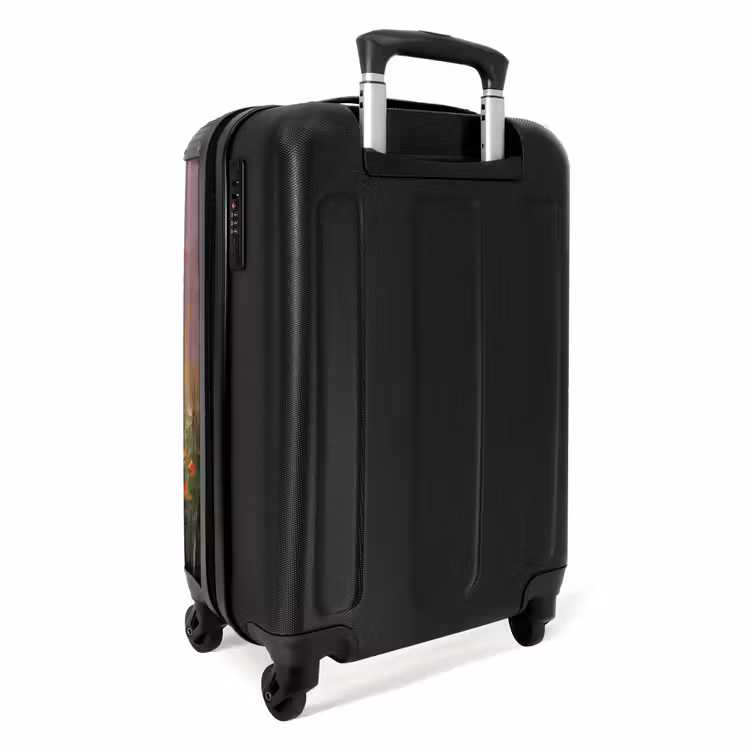 Eiffeltoren - Schilderij - Olieverf - Parijs NBS - Handbagage koffer - Unisex middel -achterkant