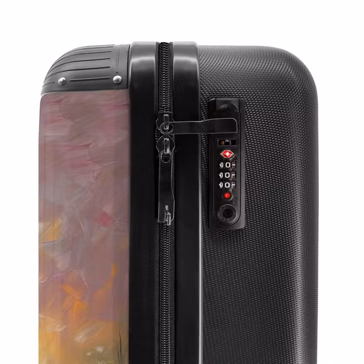 Eiffeltoren - Schilderij - Olieverf - Parijs NBS - Handbagage koffer - Unisex middel -slot