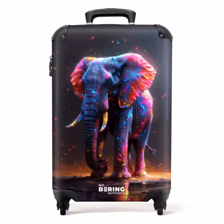 Olifant op ruimtereis NBS - Handbagage koffer - Unisex middel -productfoto_recht