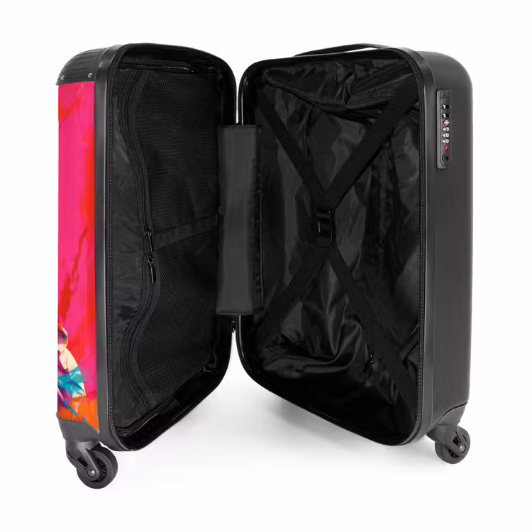 2 NBS - Handbagage koffer - Unisex middel -binnenkant