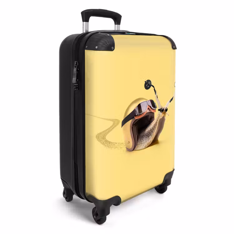 Escar-Go - Geel NBS - Handbagage koffer - Unisex middel -productfoto_3d
