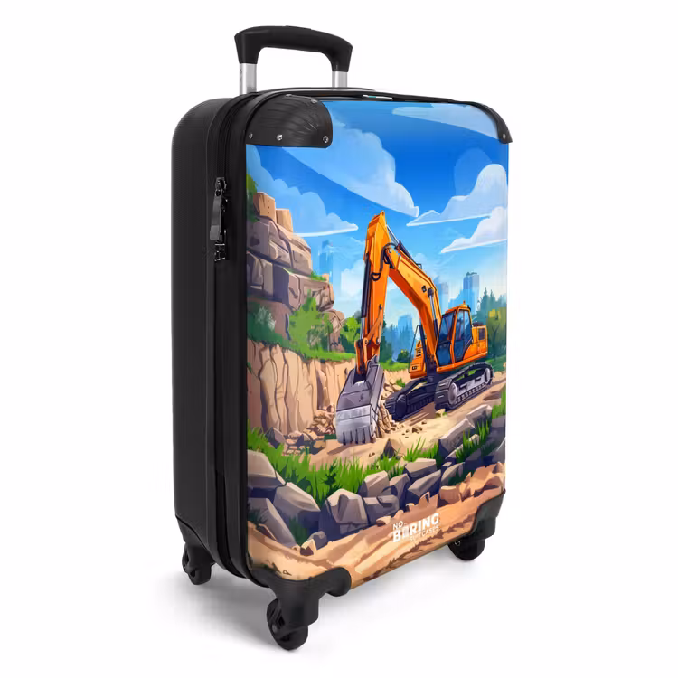 Graafmachine in actie NBS - Handbagage koffer - Unisex middel -productfoto_3d