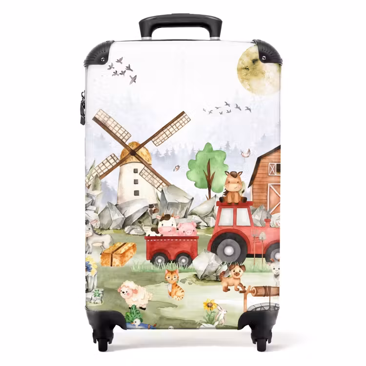 Boerderij belevenis NBS - Handbagage koffer - Unisex middel -productfoto_recht